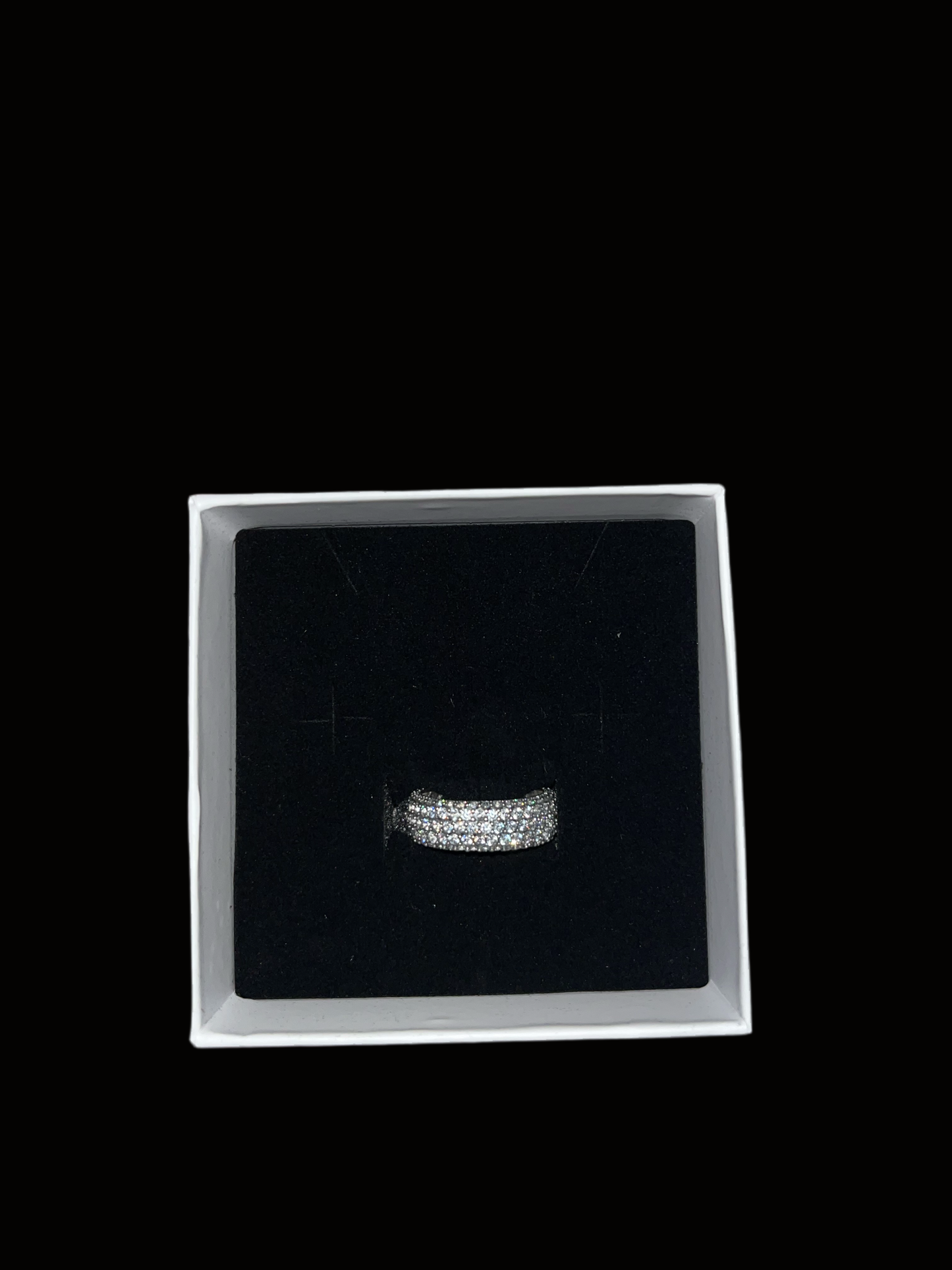 925 Sterling Silver Band With Zirconia